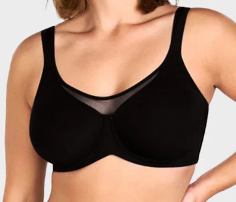 SheCurve Cooling Minimizer Full Coverage Bra Women 42D Black